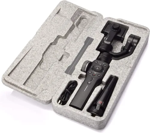 Vista 9 de Zhiyun Smooth 4 estabilizador de cardán para teléfono inteligente, iPhone, Android, teléfono celular, 3 ejes, cardán de mano para vlogging, YouTube