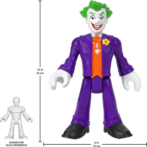 Vista 6 de Fisher-Price Imaginext DC Super Friends - Figura de juguete preescolar de The Joker XL de 10 pulgadas para juegos de simulación a partir de 3 años