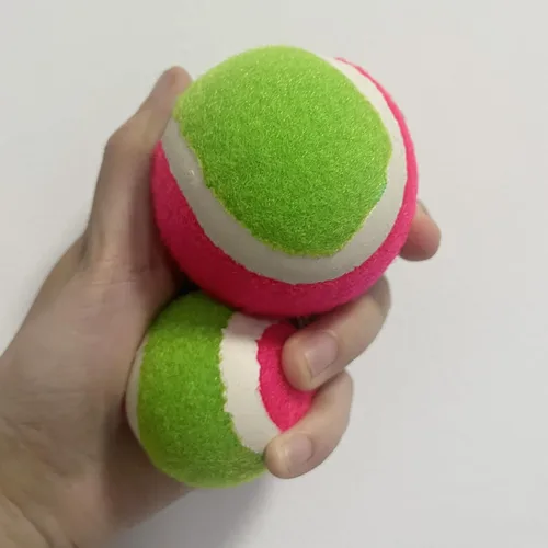 Vista 5 de Juego de pelota para lanzar y atrapar con 2 paletas, 2 bolas, ideal para desarrollar la coordinación mano-ojo
