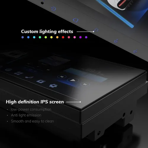 Vista 2 de Haudio Estéreo de auto de doble DIN de 7 pulgadas con CarPlay inalámbrico y Android Auto, Bluetooth, navegación GPS, cámara de respaldo, sistema