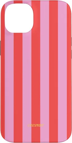 Vista 15 de Funda de rayas rojas rosas para iPhone 17
