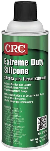 Vista 5 de CRC Extreme Duty Lubricante de silicona, 10 onzas Aerosol en lata, transparente/blanco