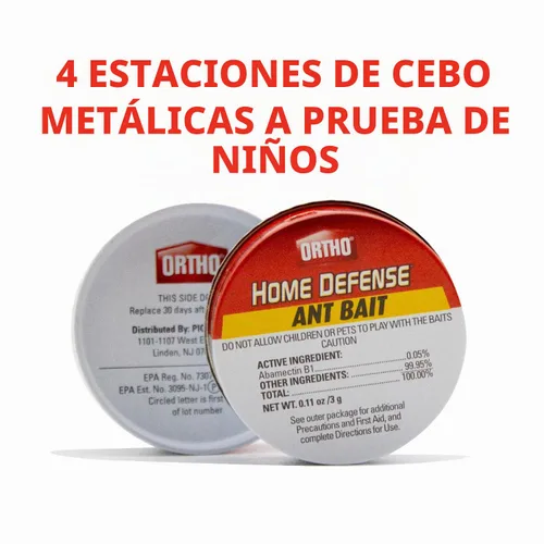 Vista 3 de Ortho Home Defense 4PK Estaciones de cebo de metal para exteriores/interiores