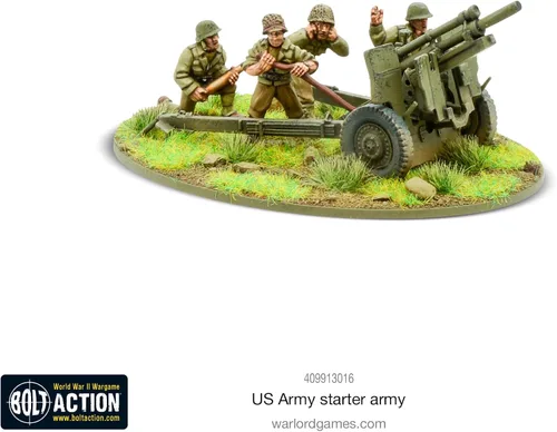 Vista 6 de Warlord Bolt Action Ejército de iniciación del ejército estadounidense 1:56 WWII Kit de modelo de plástico de guerra militar, pequeño