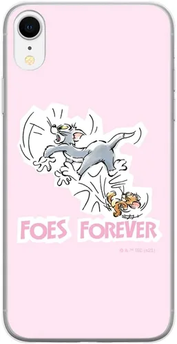 Vista 8 de ERT GROUP Funda de teléfono móvil para iPhone XR Original y con licencia oficial Tom & Jerry Patrón 004 adaptado de manera óptima a la forma del Tom