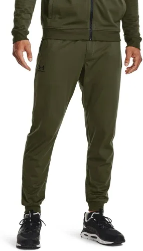 Vista 29 de Under Armour Sportstyle - Pantalones deportivos de tricot para hombre (011) Mod Gris/ Blanco