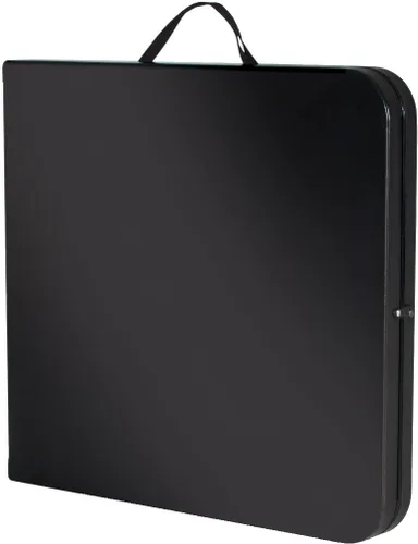 Vista 8 de COSCO Mesa de banquete plegable por la mitad de 6 pies con asa, negro