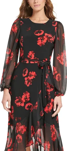 Vista 3 de Tommy Hilfiger Vestido trapecio de manga larga para mujer