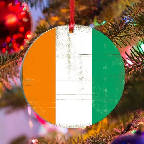 Vista 13 de Silueta de la bandera de Chile, adornos de árbol de Navidad, bandera nacional, recuerdo de país, decoraciones de Navidad, regalo de Chile, adorno