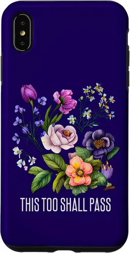 Vista 7 de iPhone 15 This too shall pass camisas florales para mujeres flores Faith-Ba Case
