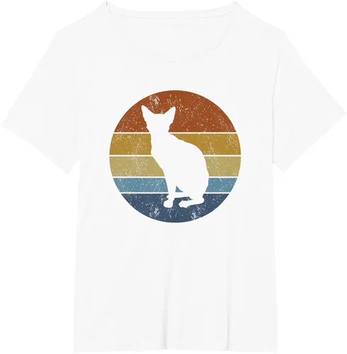 Vista 30 de Sphinx cat lover Sphynx hairless cat breed camiseta naked cat Negro
