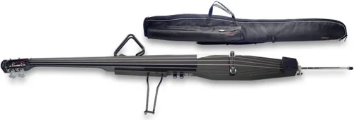 Vista 2 de Stagg EDB-3/4 BK Contrabajo eléctrico de tamaño 3/4 con bolsa de concierto incluida, color negro
