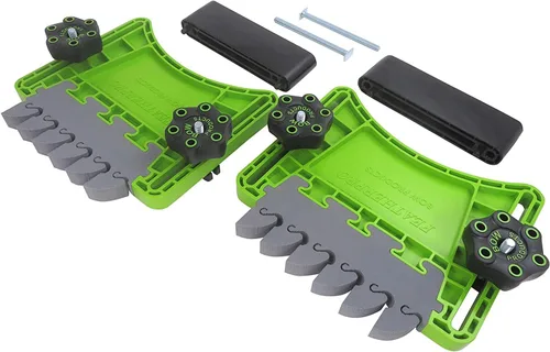 Vista 3 de BOW Products FeatherDUO FP3 - Guía de empuje para sierras de mesa, mesas de router y sierras de cinta - Guía de empuje apilable con aletas de EVA