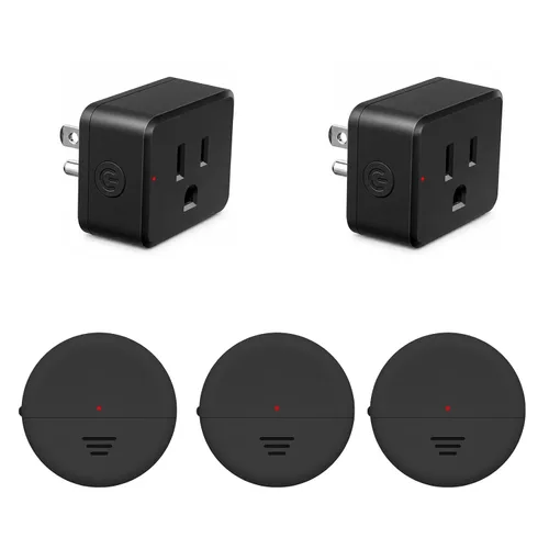 Vista 120 de Remote Switch Outlet,NineLeaf Remote Control Outlet Plug with Switch Wireless On/Off Light Switches Wall Mounted,15A/1500W LED,TUV List,No Wiring