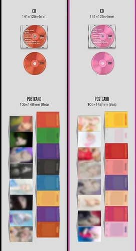 Vista 4 de JEON SOMI - El primer álbum XOXO [X+O conjunto completo ver.] (1er álbum) 2 álbum+CulturaRegalo coreano (pegatinas decorativas, tarjetas de fotos)
