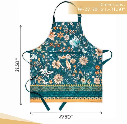 Vista 165 de Maison d' Hermine Delantales para mujer con bolsillo, 100% algodón (27.50 x 31.50 pulgadas)