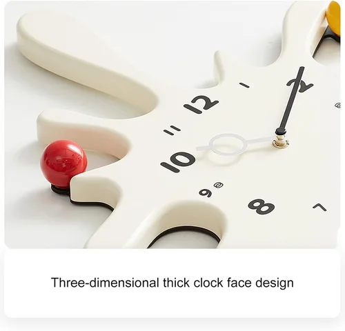 Vista 4 de Wall Clock, Creative Water Drop Silent Wall Clock, Three-Dimensional Wall Clock Numbers are Clear, Bedroom, School, Living Room(Black)