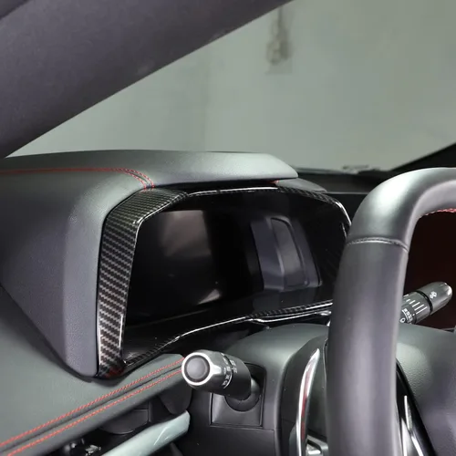 Vista 5 de Daeiclru Marco de cubierta de ABS para panel de salpicadero de automóvil compatible con Chevrolet Corvette C8 2020-2023, accesorios de ajuste