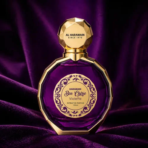 Vista 6 de Al Haramain Bon Cherie Violette Extrait De Parfum Spray para mujer, 3.4 onzas