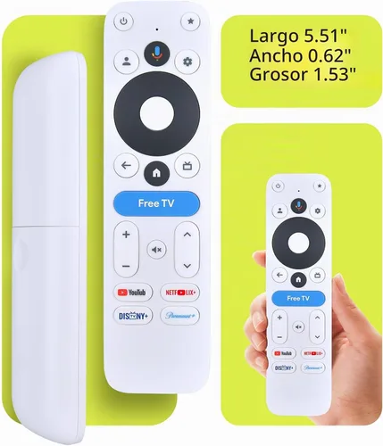 Vista 6 de Control remoto de repuesto de voz para dispositivo de transmisión Onn 4K Pro/Plus (2024), compatible con ONN Google TV 4K Pro/Plus Streaming Box