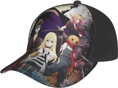Vista 2 de Angels of Death Cap Fashion 3D Printed Cartoon Adjustable Baseball Hat for Men Black