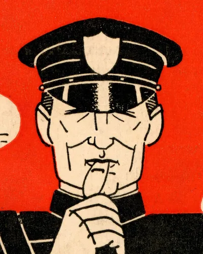 Vista 2 de Vintage 1941 "Policemen" Book POSTER (up to full-size 24" x 36") - Cops - Police - Little Wonder Book - Service - Vintage - Classic - Kids