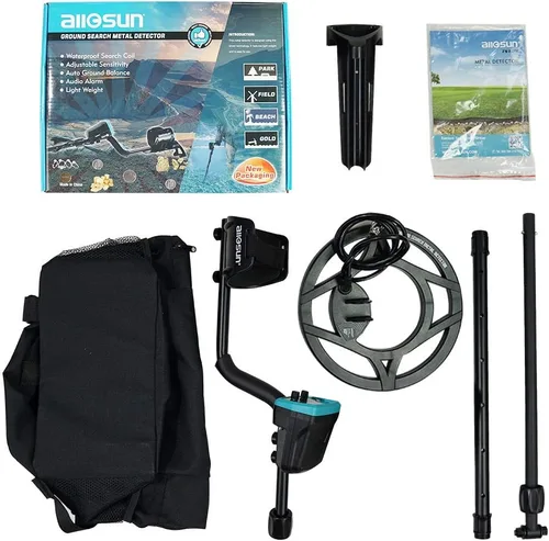 Vista 7 de allsun Detector de metales profesional para adultos, principiantes, buscador de oro y plata, buscador de tesoros subterráneo, detector de metales