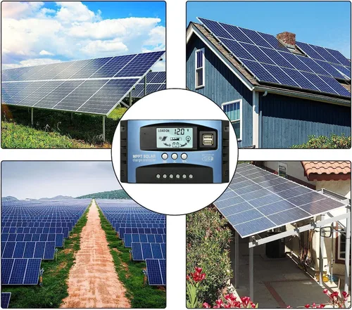 Vista 7 de [Actualizado] Controlador de Carga Solar MPPT de 30A, Regulador Inteligente de Panel Solar de 12V/24V con Pantalla LCD Ajustable, Puerto USB Dual