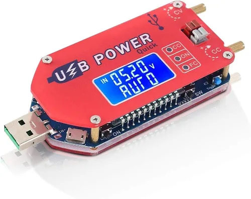 Vista 10 de PEMENOL Convertidor de voltaje Buck Boost de 15 W DC-DC, 5 V a 3.3 V 9 V 12 V 24 V 30 V CVCC módulo de alimentación USB ajustable con carcasa
