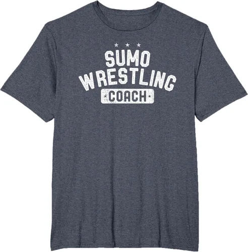 Vista 83 de Camiseta vintage de lucha libre Sumo Entrenador de lucha libre, Negro, S