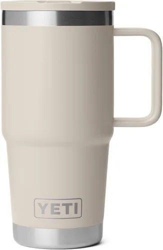 Vista 18 de YETI Rambler - Taza de viaje de 20 onzas con tapa abatible con popote, acero inoxidable, aislada al vacío, a prueba de fugas, apta para portavasos