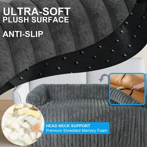 Vista 5 de Wn's Day Cama Lujosa de Sofá para Perros, Funda Calmante Lavable de Sofá para Perros, Protector de Sofá Removible para Perros, Cama de Sofá