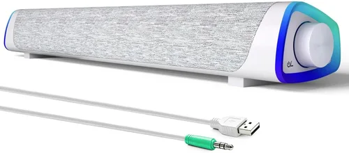 Vista 13 de SOULION Altavoces de computadora R30 para PC de escritorio, alimentación Gris