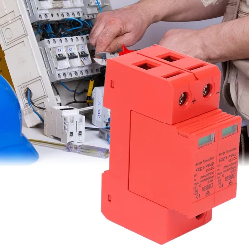 Vista 5 de 2pcs 2P dispositivos de protección 40KA DC pararrayos fotovoltaico con control remoto (DC 500V)