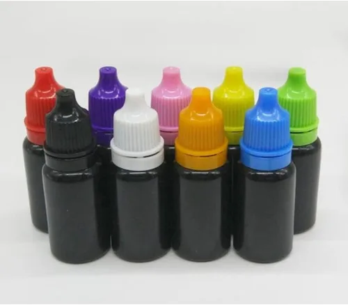Vista 8 de Snadulor - 60 botellas negras a prueba de luz, sub-botella de 0.3 fl oz de gotas para los ojos, botella de gota para los ojos (tapa azul)