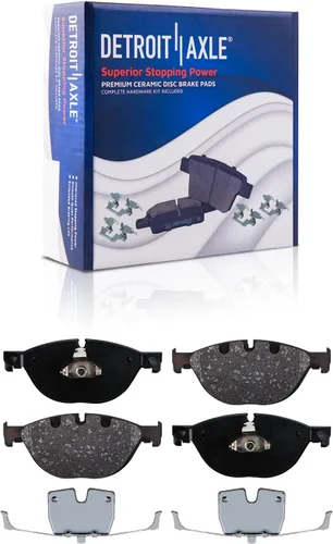 Vista 99 de Detroit Axle - Pinza de disco del lado del acompañante + pastillas de freno de cerámica de repuesto para Lexus HS250H Toyota RAV4 Prius V Scion xB