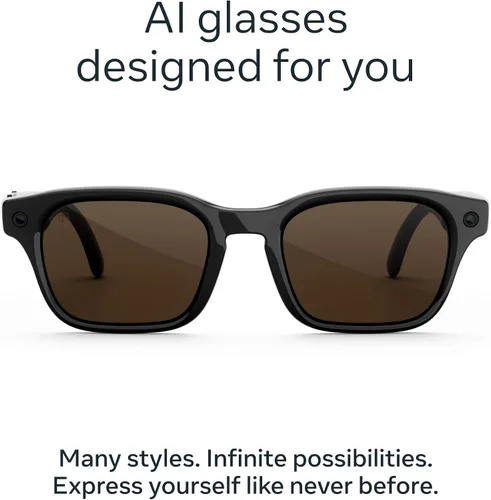 Vista 2 de Meta Glasses, Adventurer AI Glasses Negro / Marrón