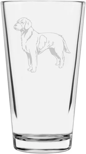 Vista 328 de Podenco Canario - Vaso de pinta de 16 onzas con temática de perro personalizado