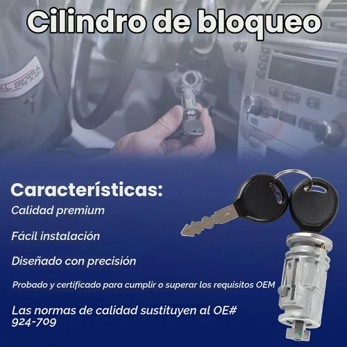 Vista 3 de Cilindro de bloqueo de interruptor de encendido compatible con Chrysler Durango Dakota Ram 1500 2500 3500 2001-2010 Pickup Truck Van Reemplazar OEM
