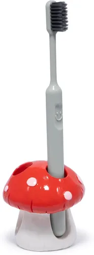 Vista 12 de Hodao Bowtie - Soporte para cepillos de dientes y bolígrafos para niños, bonito soporte de almacenamiento multifuncional de resina, organizador