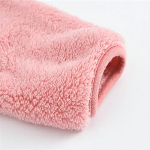 Vista 4 de Chaqueta con capucha de forro polar para niños y niñas, con cremallera, abrigo cálido de invierno