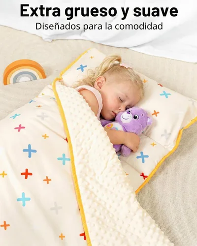 Vista 2 de Primlect - Tapete para siesta con almohada, saco de dormir extra grande grueso Beige