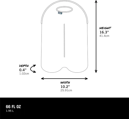 Vista 3 de BUILT 2B-BLK - Bolsa de neopreno resistente a manchas para 2 botellas de vino/agua, color negro