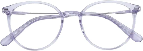 Vista 3 de ZENOTTIC Gafas ópticas redondas con marco transparente, lentes transparentes, lentes sin receta para mujer
