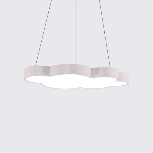 Vista 8 de Luces colgantes LED modernas regulables en forma de nube, NIUYAO Kids Room Metal 1 lámpara colgante en acrílico (bombilla incluida)