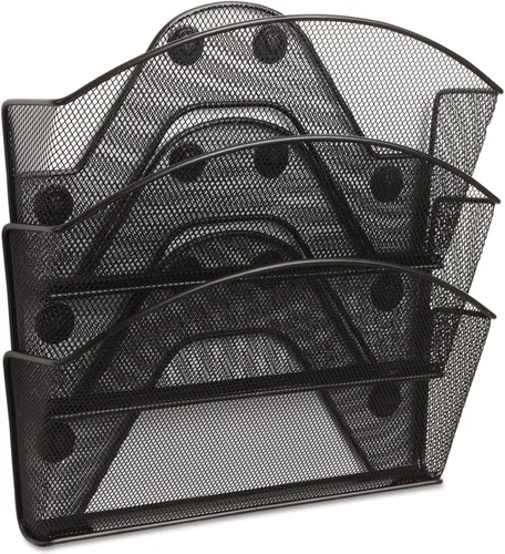 Vista 2 de Safco Onyx, malla magnética, Negro