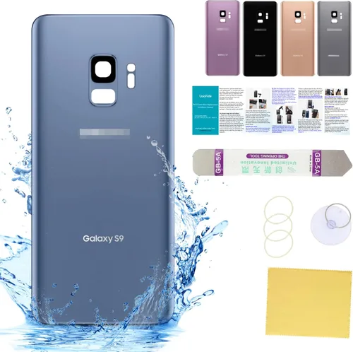 Vista 107 de Compatible con Samsung Galaxy Note 8 - Carcasa trasera de repuesto de cristal de 6.3 pulgadas, SM-N950, todos los portadores con manual de Negro