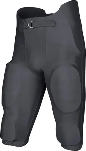 Vista 4 de Champro Men's Bootleg 2 Integrated Poly/Spandex Football Game Pants Negro