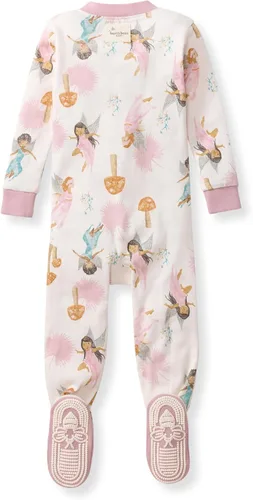 Vista 94 de Burt's Bees Baby Pijama para bebé niña, 100% algodón orgánico, pijama de una pieza, overol diagonal con cremallera, ajuste cómodo