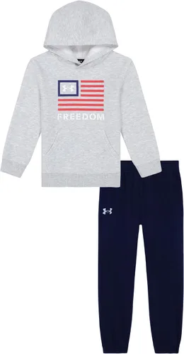 Vista 5 de Under Armour boys Hoodie Set, pants & Hoodie, Lightweight & Relaxed Fit